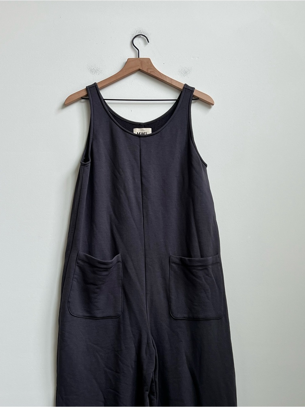 MWL Madewell Superbrushed Pull On Jumpsuit Black Coal Small Gorpcore Coastal - Picture 8 of 16